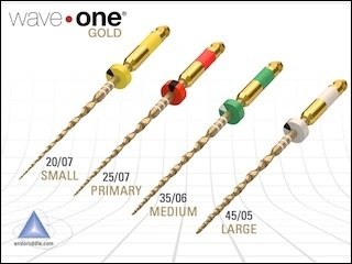 Dental Equipment USA Brand Wave One Gold Rotary Files Gold Heat Activation Files with CE and FDA